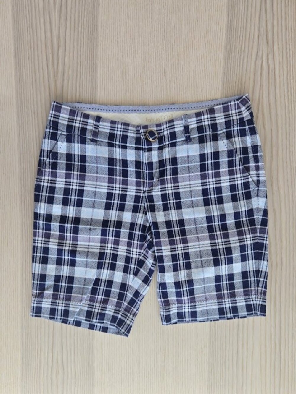 Talula Plaid Tailored Shorts
